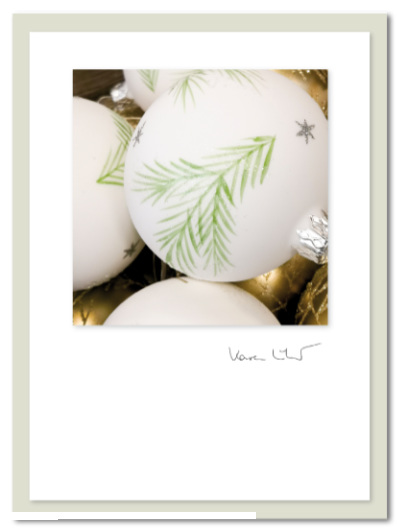"Kugel mit Tannenzweig" - Weihnachtskarten von nicecards